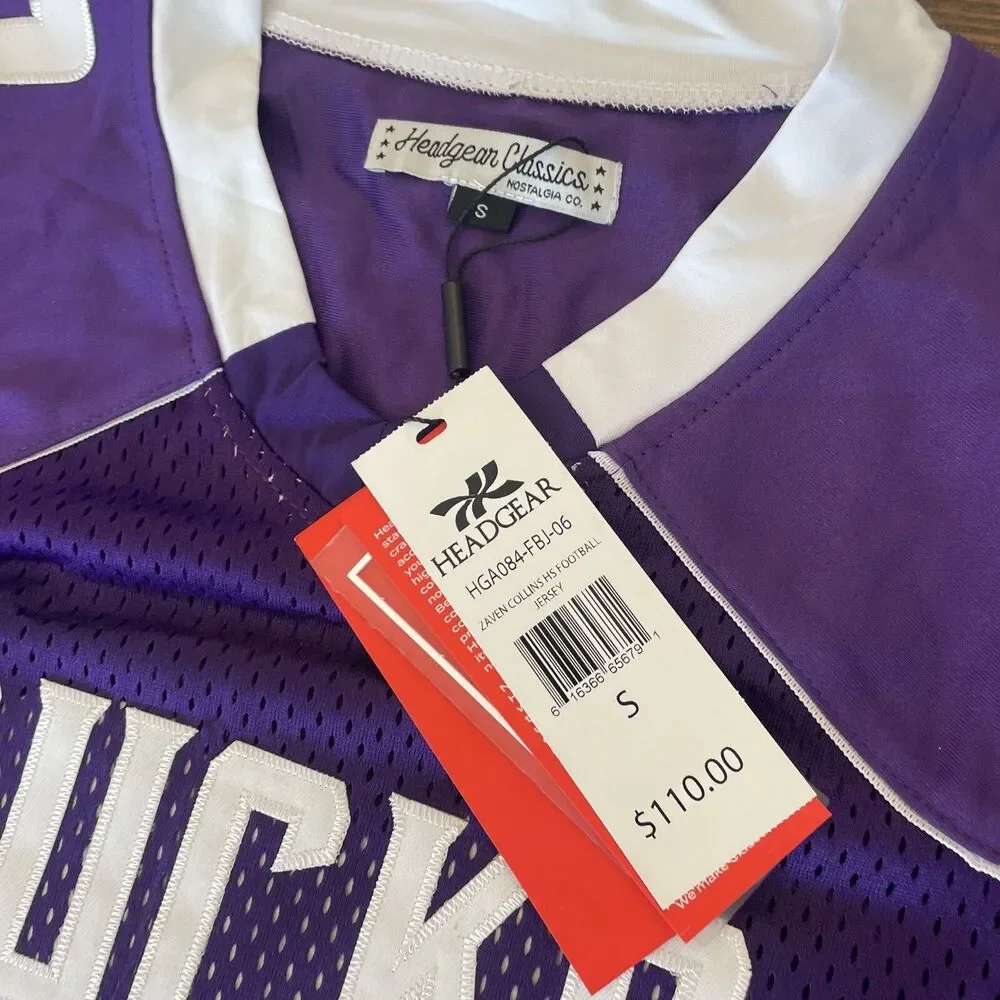 NWT Headgear Classics Zaven Collins #13 Hominy HS Bucks Football Jersey Men’s S